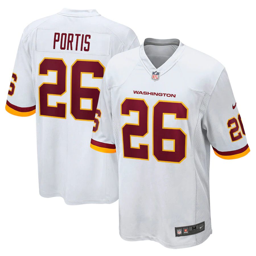 Men Washington Redskins #26 Clinton Portis Nike White Retired Player Game NFL Jersey